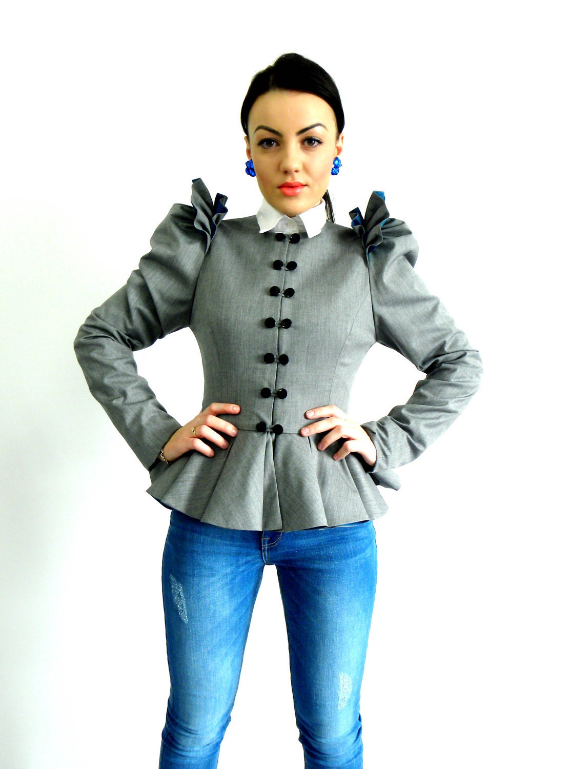 On sale now-Olga Jacket-Light grey-Size 40