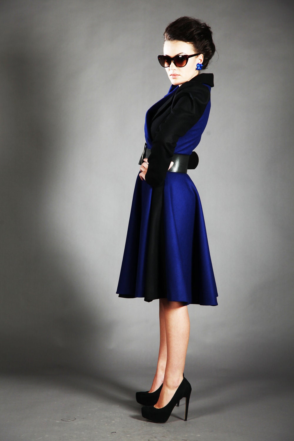 2 color ofelia  jacket in ELECTRIC BLUE