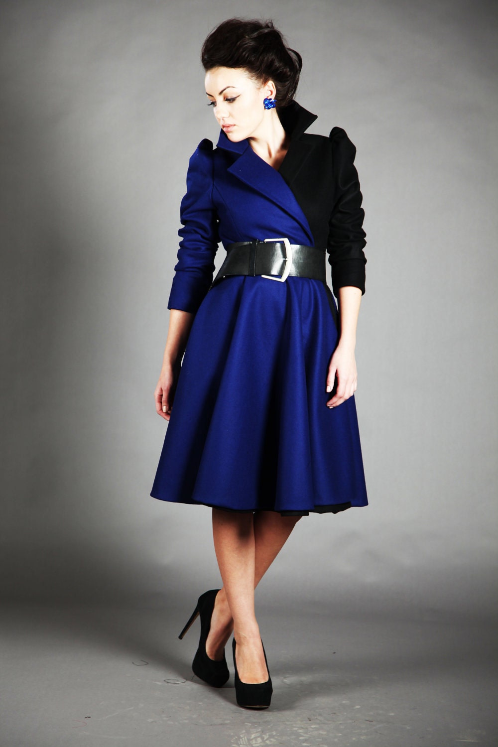 2 color ofelia  jacket in ELECTRIC BLUE