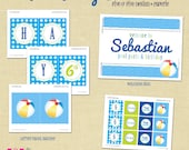Pool Party Birthday Decorations Printable Party Package by 505 Design Paperie Il_170x135