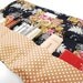 Make up bag organizer in black flower, Makeup roll, Cosmetics holder, five pockets Makeup bag