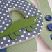 Custom Wooden Letters - ALLIGATOR Theme- Nursery Bedroom Home Wall Decorations Wood Letters Personalized Coord. with Bananafish Nantucket