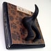 Dog Tail Leash Holder - Paw Paws  - Optional Letter Tiles
