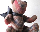 Finnegan the exuberant, plaid, jointed bear