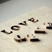 20 piece Rustic Guest Book Wedding Puzzle LOVE - wooden accent for rustic or cottage chic wedding