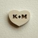 Custom 40 piece Wood Guest Book Wedding Puzzle HEART TREE - custom initials