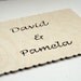 90 piece Rustic Guestbook Wedding Puzzle WOOD