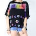Vintage 80s TIE DYED Rainbow Over sized Top