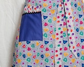 purple Pollack inspired Spring apron
