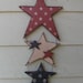Americana Decor-Star Spangled Hanging Star Trio-Display All Summer Or All Year