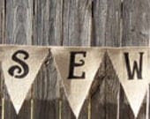 16 Flags - Create Your Own Custom Burlap Banner Bunting with 16 letters or designs - Rustic Wedding Decoration Photo Prop Party Decor