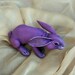 Violetta rabbit. Polymer clay miniature by Madre Olius