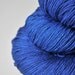 Completely shattered cobalt glass - Merino/Silk superwash yarn fingering weight