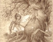 On The Mend Fairy Tree Greeting Card