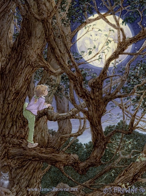 Man in the Moon 8.5x11 Signed Print