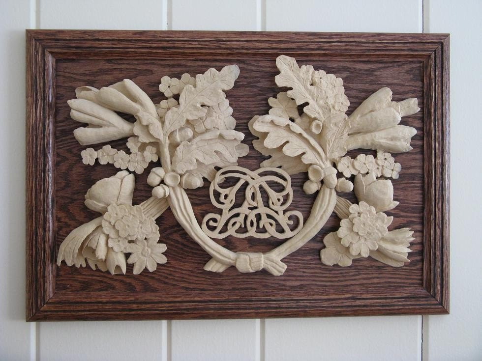 Woodworking Art Wedding/Anniversary  Monogram  number 1