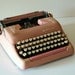 Vintage pink typewriter