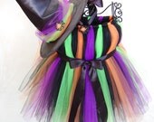 Atutudes Custom Handmade Glittery Cute Witch Boutique Tutu Dress and Witch Hat Set - Created for Emmy Awards Gift Suite, seen on Etsylush