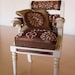 Dollhouse miniature designer accent chair
