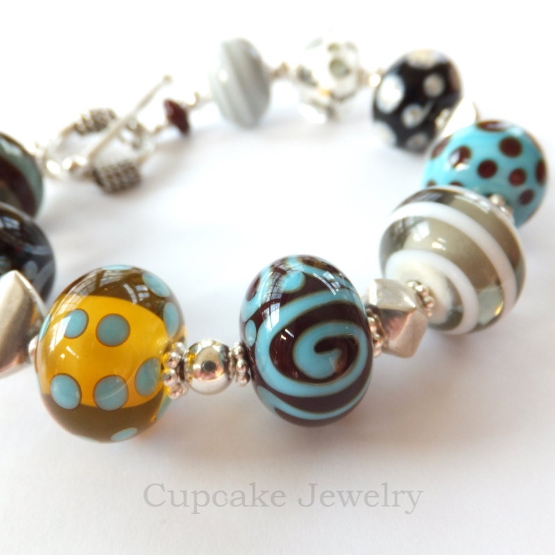 Artisan Lampwork Glass Bracelet