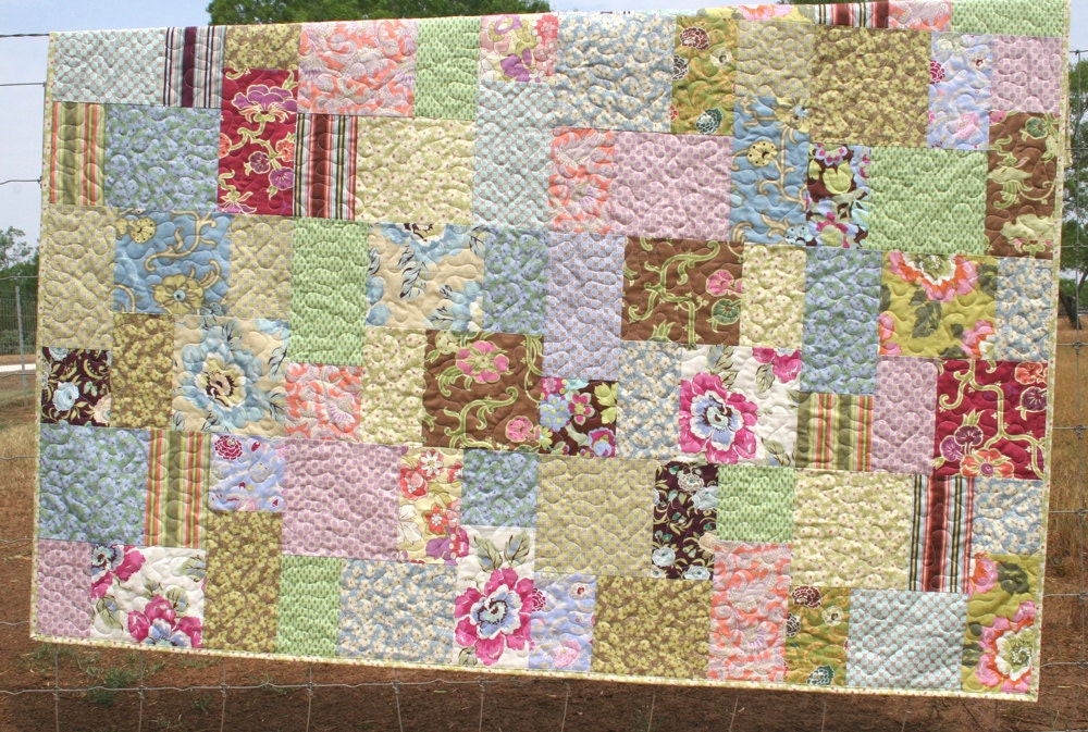 Handmade Quilt Gypsy Caravan Throw Quilt