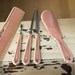 Vintage Pink Celluloid Dresser or Vanity Set
