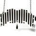 Circus Cirque Necklace Banner Tattoo Statement Jewelry Beige Black Trapeze Vintage Illustration