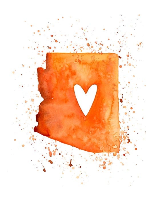 Arizona Love - Art Print 5x7 inch-Wall Art-Home decor