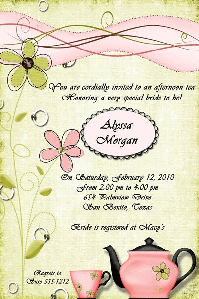 Afternoon Tea Invitation