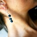 Blue Earrings, Silver blue earrings, Blue gifts, natural blue earrings