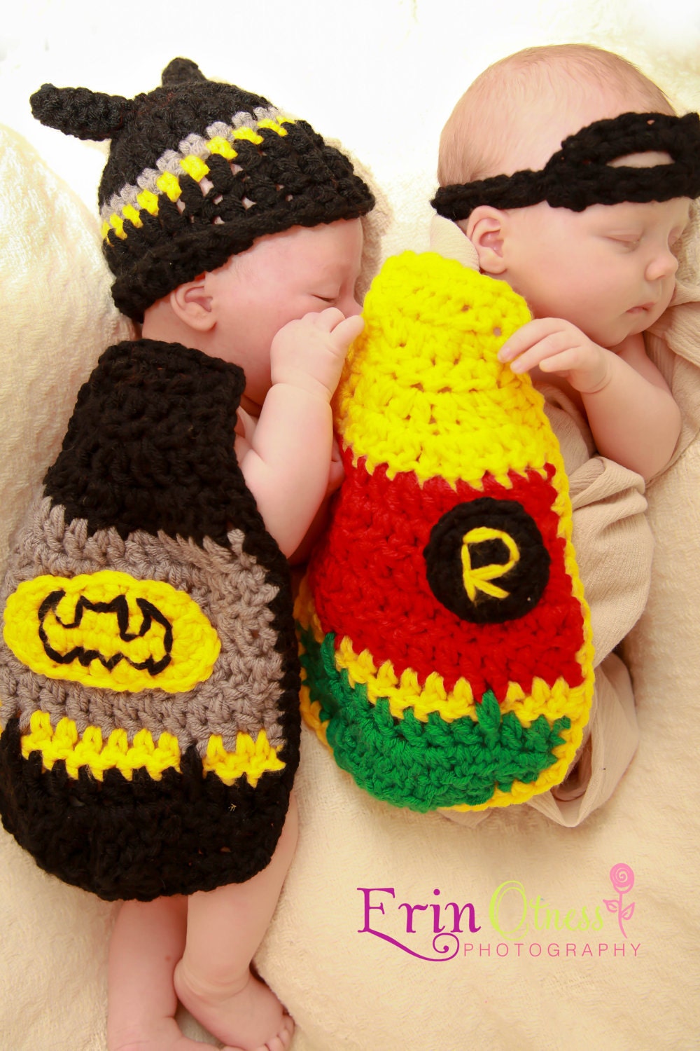 Crochet Batman Hat & Cape Set