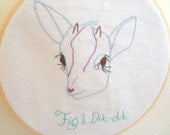 Dik-dik Hand Embroidered Hoop