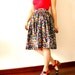 SALE - Floral skirt Vintage inspired skirt -  Funny blue skirt SALE