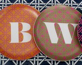 preppy monogram melamine plate Il_170x135