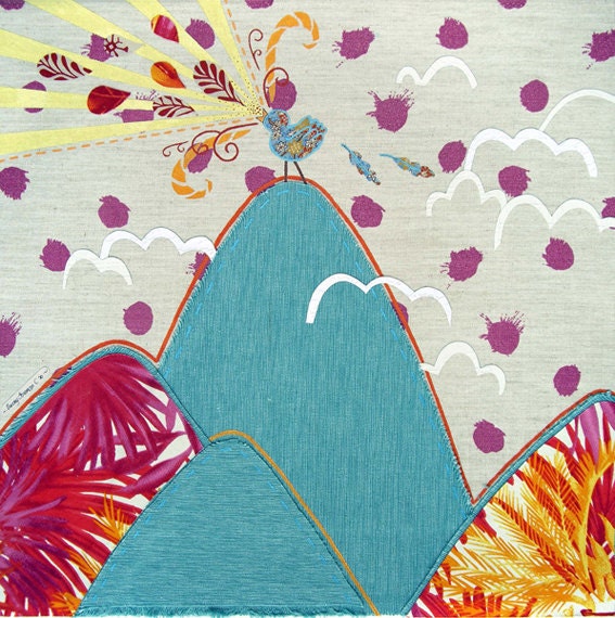 She's Singing Her Own Song - a Limited Edition Art Print about living life from your heart