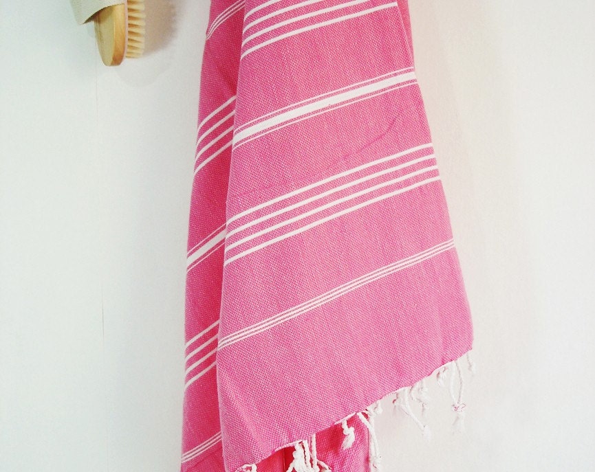 Turkish BATH Towel - Classic Peshtemal - Pink