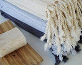 The BEST Quality Turkish BATH Towel Peshtemal - Very SOFT Bamboo - Ice Blue