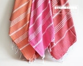 Turkish BATH Towel - Classic Peshtemal - Pink