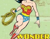 Handmade Cross Stitch Pattern Retro Wonder Woman Pop Art Poster Picture PDF