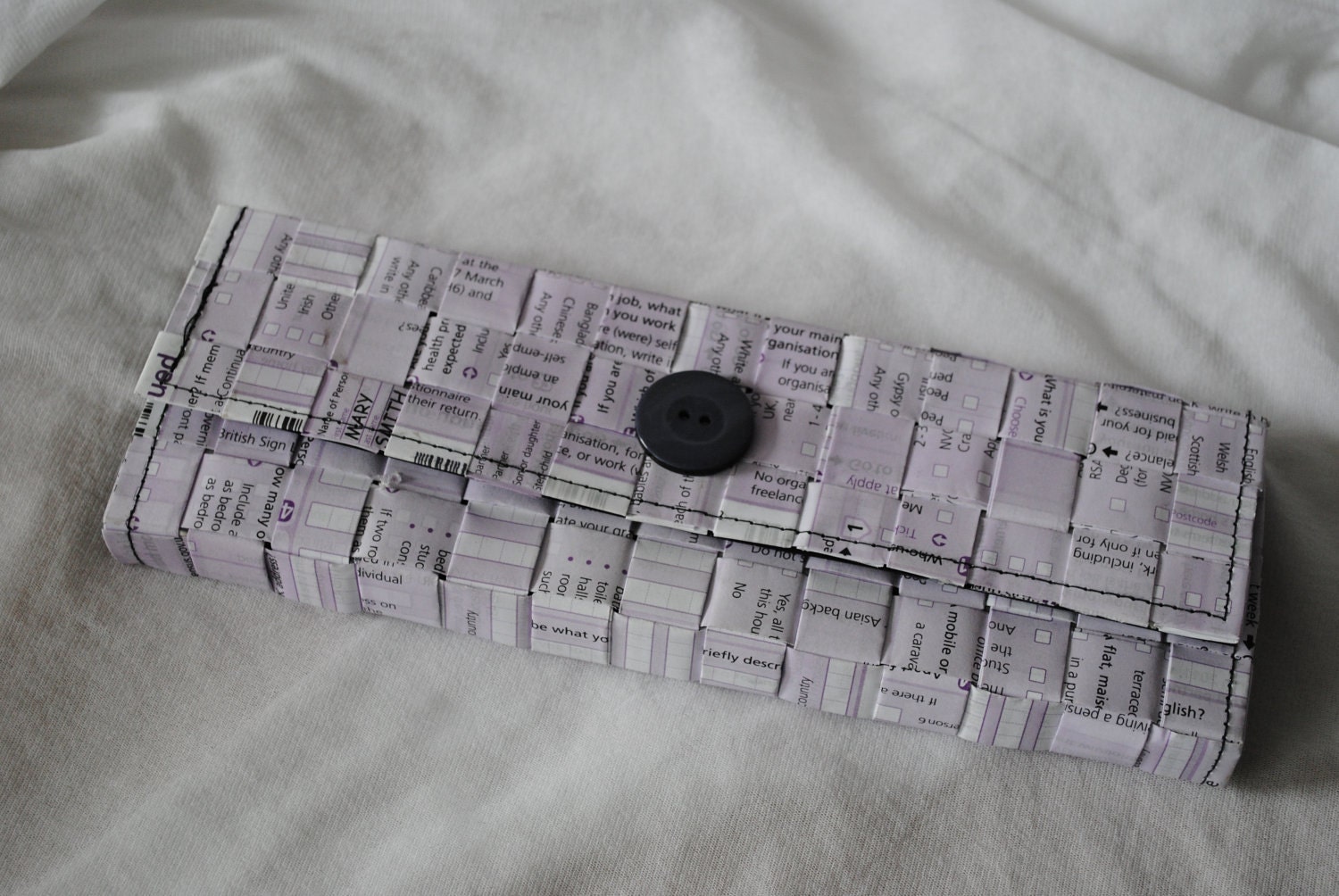 Census 2011 Purple Clutch Bag SALE 25%