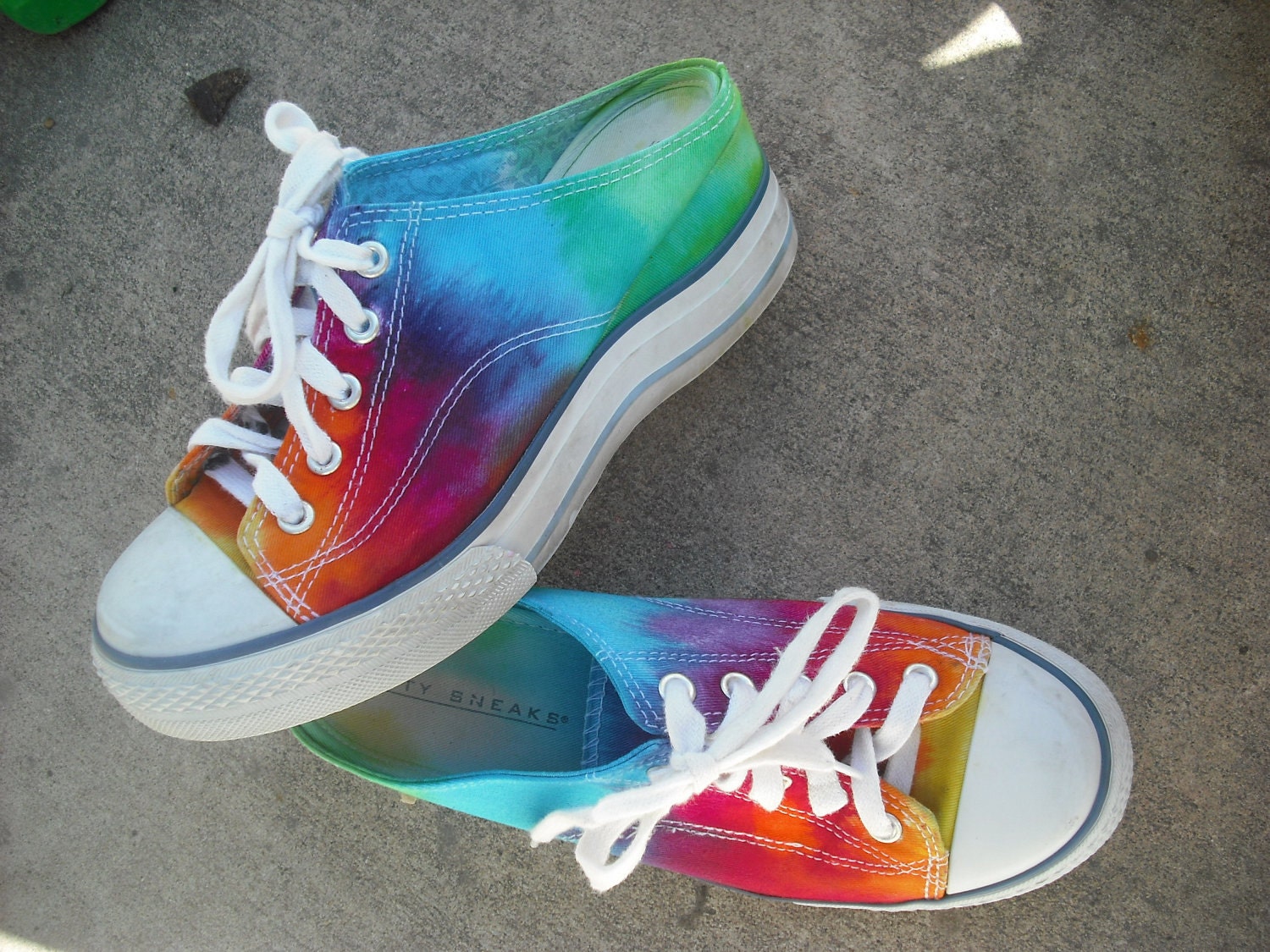Tie dye shoes Custom dyed-Upcycled