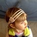 Child's Crochet Headband - Ivory Cotton with Flower