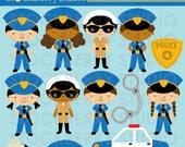 Police Personal and Commerical Use Clipart Set - Instant Download Il_170x135