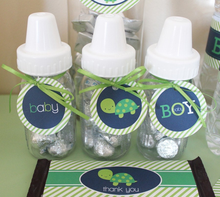 Turtle Boy Baby Shower Printable Package - Instant Download