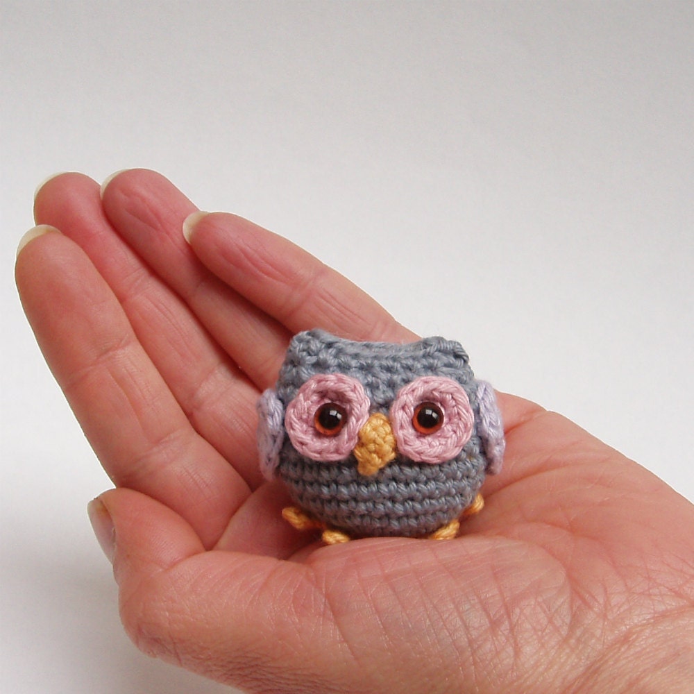 Crochet owl pattern pdf, tiny owl amigurumi crochet pattern