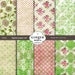 Spring blossom Vintage Grunge Texture Digital Paper pack for scrapbooking DIY invitation (DG092)