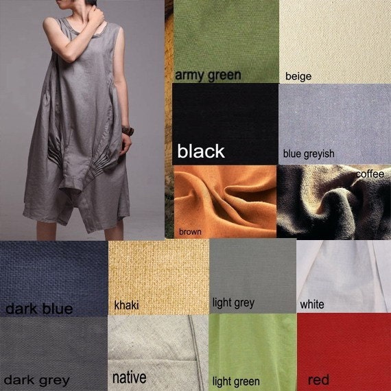 Passion/pleated long dress/14 colors/custom made
