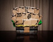 Abbey Rose Deluxe Gift Set - Your Choice of 14 Recycled Brown Bag Occasions Cards