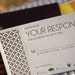 Sample - "Danielle" Letterpress Wedding Invitations