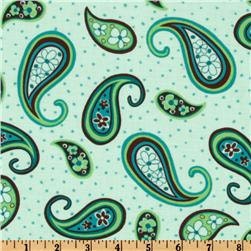 Teal Paisley with brown or Aqua minky  Infant car seat cover- Custom Order